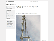 Tablet Screenshot of lasvegasferriswheel.net